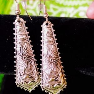 Silver dangle earrings